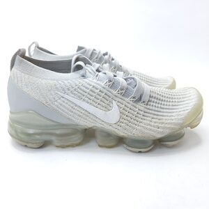 Nike Vapormax Flyknit 3 Shoes Women Size 7-8 White Pure Platinum Knit Sneaker